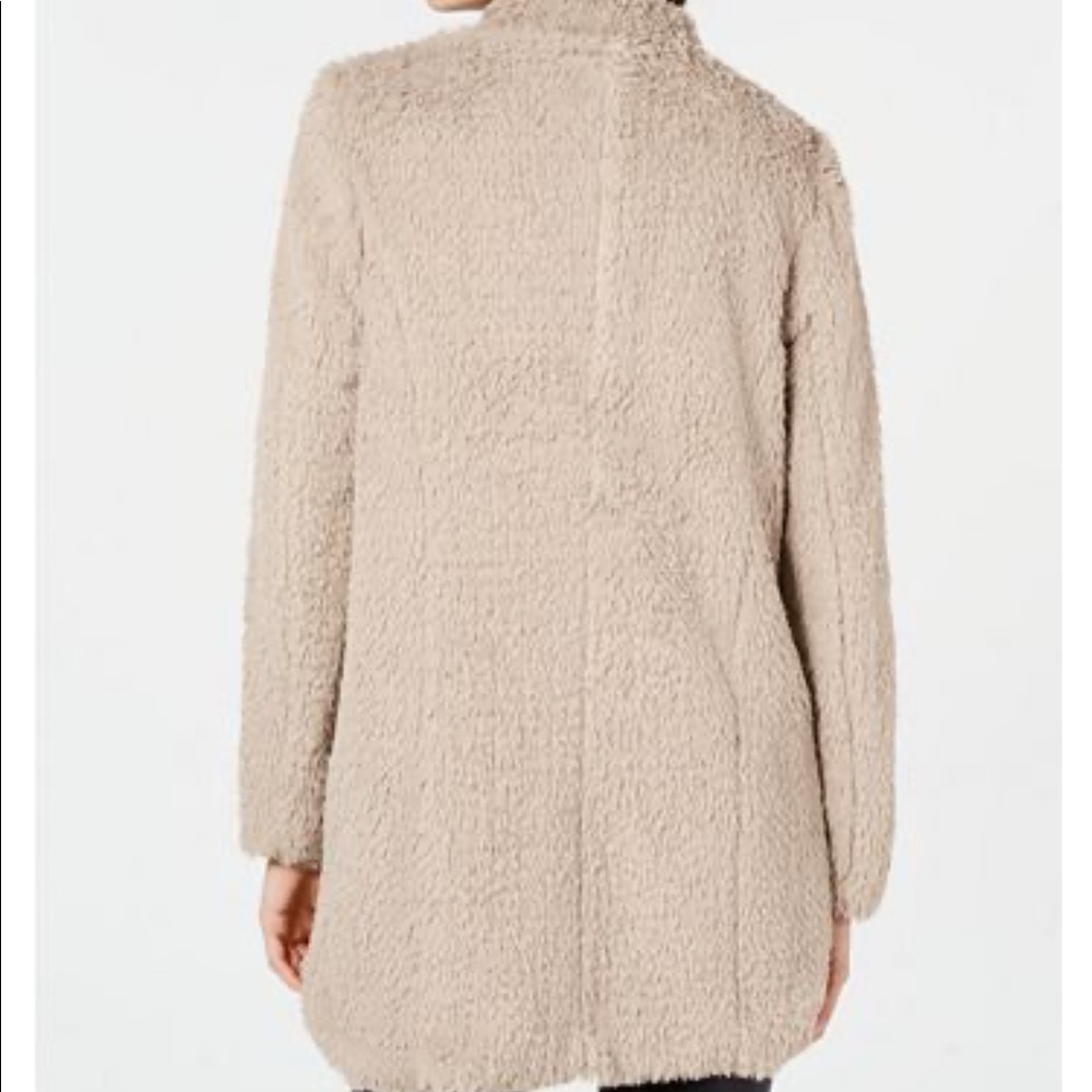 Kenneth Cole, Faux-Fur Coat, Ivory